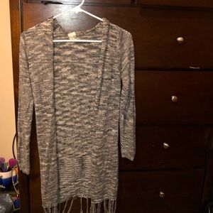 Gray cardigan